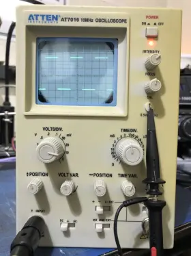 Atten At7016 10 Mhz Analog Single Trace Oscilloscope #005