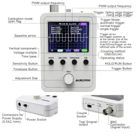 744110099126 AUKUYEE Handheld Digital Oscilloscope Tft Mini #3