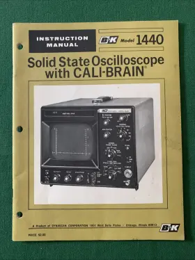 1440 B-K Solid Oscilloscope Cali Brain Manual