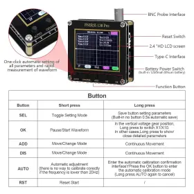 138PRO BEFFKKIP Digital Oscilloscope Lcd Display Mini Osc Kit #2