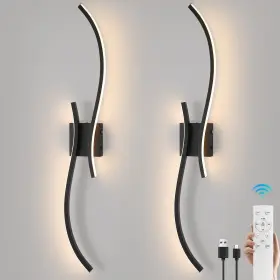 WL-100SBL-DC-2P CANEOE Battery Wall Sconce Set Rechargeable