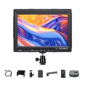 Feelworld Fw759-anp55-ly- Fw759 7 Inch Video Camera Monitor With F550 2200 Mah Battery Whit Ba