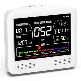 Flazecon Jj20016 Air Quality Monitor Indoor 16 In 1 Tester For Co2 Tvoc
