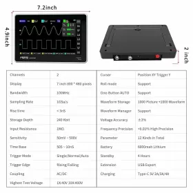 1013D-PLUS FNIRSI Oscilloscope Handheld Tablet #3