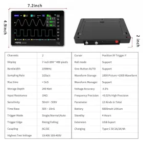 711181211610 FNIRSI Handheld Tablet Oscilloscope High Voltage #3