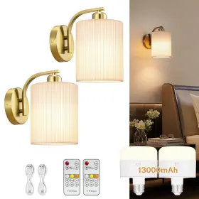 BLA90510101 GLITNOUS Battery Wall Sconce Set Rechargeable