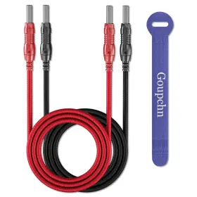 Goupchn P70019a-100bm 4mm Safety Banana Plug To Braided Test Leads Retractable