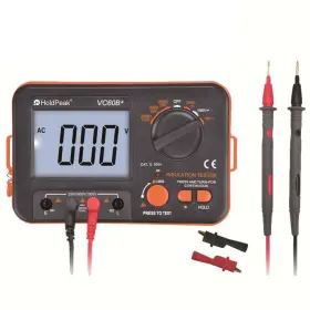 H Holdpeak Euhp-t6-vc60b Digital Insulation Resistance Tester 1999 Counts Megohmmeter Ac Dc Voltmeter