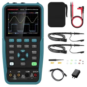 Hanmatek Ho102 Handheld Digital Oscilloscope 100mhz Bandwidth With 2 Channels Ho102