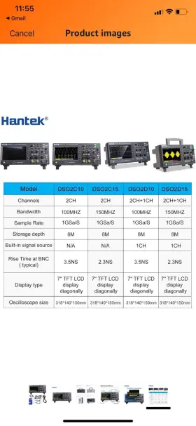 DS02D10 HANTEK Digital Oscilloscope #2