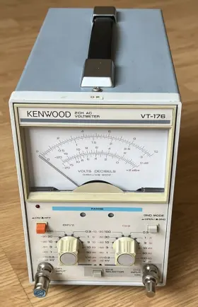 Kenwood Vt-176 Precision Ac Voltmeter Two Channels Rare Calibrated-nice Working