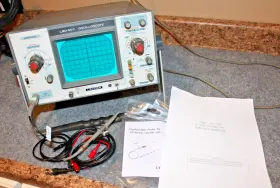 LBO-507 LEADER Oscilloscope Probe Leads Manual Watch Video
