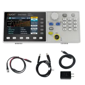 Owon Dge1060 Waveform Generator 60mhz Bandwidth 300msa/s Sampling Rate 14 Bits Vert