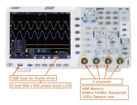 XDS3204AE OWON Digital Oscilloscope Channel Touch Screen