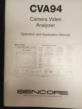 CVA94 SENCORE Ntsc Waveform Monitor Medical Healthcare #3