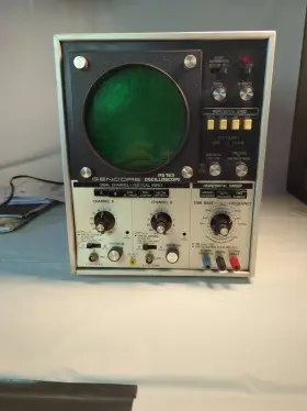 PS163 SENCORE Dual Trace Triggered Oscilloscope Powers