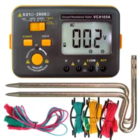 Skycenx Vc4105a Earth Resistance Tester Digital Grounding Meter ... Fast Ship