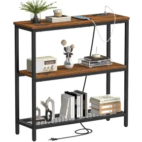 703079995955 SNUGHOME Console Table Power Outlets Entryway