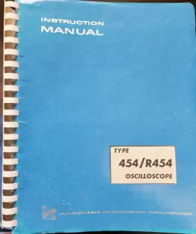454-R454 TEKTRONIX Oscilloscope Owners Manual