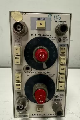 5A48 TEKTRONIX Dual Trace Amplifier Module Oscilloscope