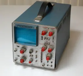 Telequipment Dm64 Vintage Two Channel Oscilloscope Not Tested Parts Repair