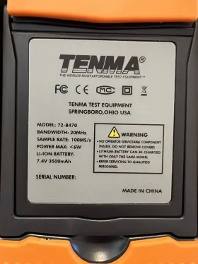 72-8470 TENMA Oscilloscope Channel Msps #2