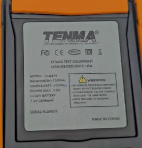 72-8474 TENMA Oscilloscope Channel Msps Kpts Ns #3