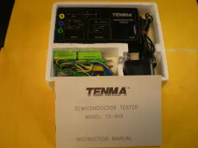 Tenma 72-965 Semiconductor Tester Model Leads Manual Extra See Description
