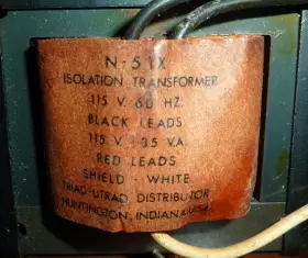 N-51X TRIAD Isolation Transformer #2