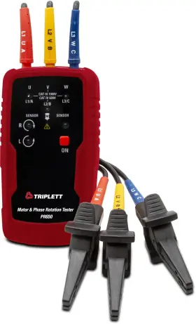 Triplett 614395005078 Pr650 Non-contact 3 Phase Sequence And Motor Tester