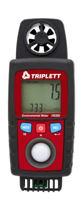 Triplett Em300 10-in-1 Environmental Meter With Air Flow