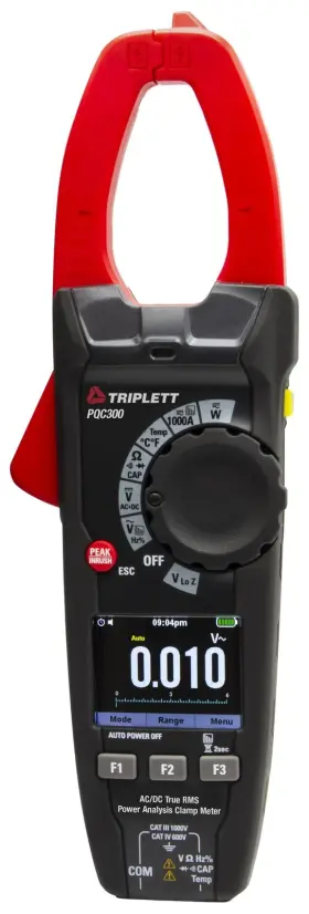 PQC300 TRIPLETT Single Phase Power Clamp Meter Standard