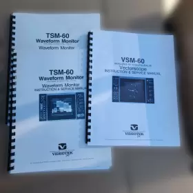 TSM-60 VIDEOTEK Waveform Vectorscope Instruction Service