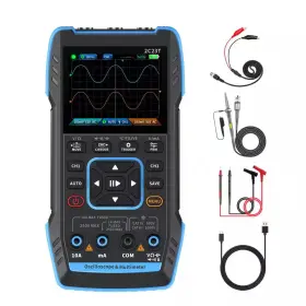 Vrbgify 445006560524 3-in-1 Handheld Oscilloscope Multimeter And Dds Generator 2 Channel 10mhz 50msa
