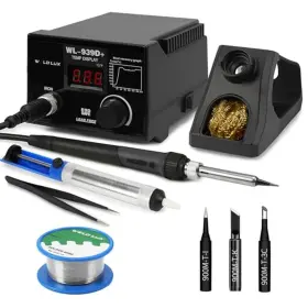 Weld Lux Wl-939d Black 939d Digital Soldering Station 100w Equivalent With Pid Temperature Control