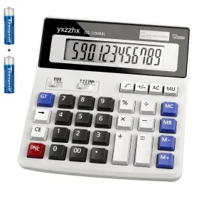 200ML YXZZHX Desk Calculator Lcd Display Power Batt