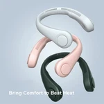 Portable Neck Fan Electric Wireless Rechargeable Usb Mini Bladeless Mute. Fixed Price $15.00.