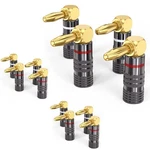 Right Angle Banana Plugs For Speaker Wire 6 Pairs/12 Pcs, 90 Degree B.... Fixed Price $32.87.