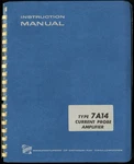 Tektronix Type 7a14 Current Probe Amplifier Instruction Manual 070-0979-00. Fixed Price $13.50.