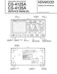 Service Manual For Kenwood Cs-4125 A, Cs-4135 A. Fixed Price $19.84.