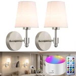 Battery Operated Wall Sconces Set Of , Rechargeable Wireless Lights With.... Fixed Price $92.79.