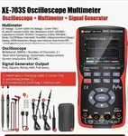 Xest Xe-703s 3-in-1 Oscilloscope Multimeter Signal Gen.,3.5 Ips Display 25000 C. Fixed Price $140.00.
