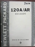 Hp 120a/ar Oscilloscope Operating & Service Manual 120a001. Fixed Price $24.99.