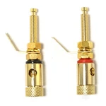 Rlecs 1 Pair 52mm Gold Plated Binding Post Banana Jacks Connectors Extra Long.... Fixed Price $14.56.