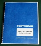 Tektronix Tas 475 & 485 Instruction Manual: Comb Bound Protective Covers. Fixed Price $33.00.