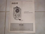 Service Manual (pdf E-forma) Rca Oscilloscope Wo-33a Maint Operating Instruction. Fixed Price $16.99.