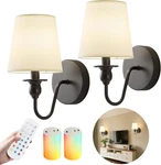 Battery Operated Wall Sconce Set Of 2,rechargeable With 10000mah Dim. Fixed Price $58.92.