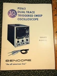 Sencore Ps163 Dual Trace Triggered Sweep Oscilloscope Manual W/ Schematics. Fixed Price $24.95.