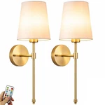 Battery Operated Wall Sconces Set Of 2, Rechargeable Wireless Lights Wit.... Fixed Price $95.19.