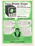 1972 Sencore Ps163 Oscilloscope Tv Radio Repair Test Equipment Vintage Ad. Fixed Price $15.95.